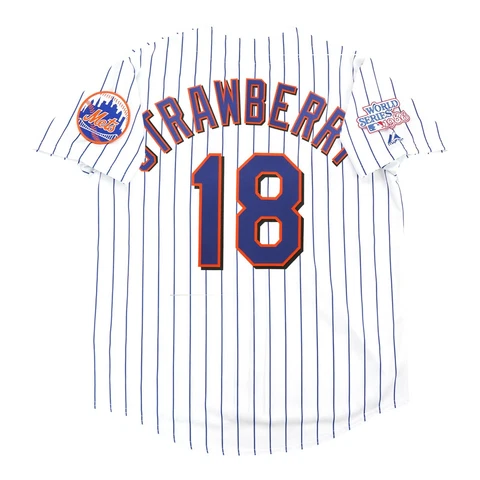 Darryl Strawberry New York Mets 1986 World Series Men's Home White Jersey Cover