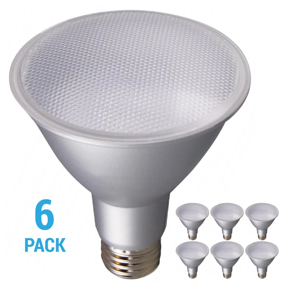 Satco S29435 12.5W PAR30 Long Neck LED Bulb 2700K 60-Deg Beam Medium Base 120V