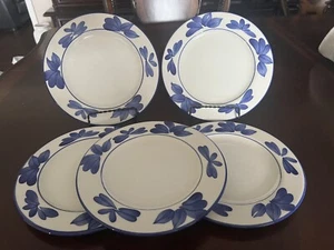 Set Of 5 ~ Fortunoff Patterned Plates ~ Made In Italy ~ 8 1/4" - Picture 1 of 7