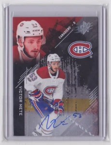 2017-18 UD SPX ROOKIE AUTOGRAPH INSERT /199 VICTOR METE #R-VM MONTREAL CANADIENS - Picture 1 of 2