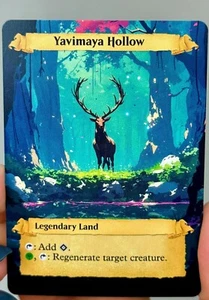 Yavimaya Hollow Proxy Card with Custom designed art - Picture 1 of 2