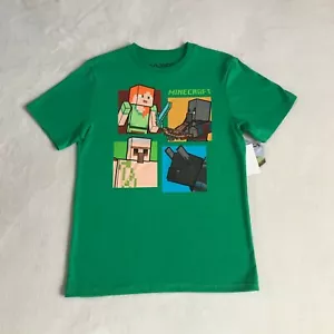 Mojang Jungen grünes kurzärmliges Minecraft Boxed-In T-Shirt Gr. XL (14-16) NEU - Bild 1 von 10