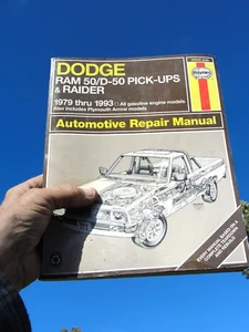 1979-93 DODGE RAM Pick Ups/Raider Repair Manual HAYNES With Wire Schematics VG - Bild 1 von 4