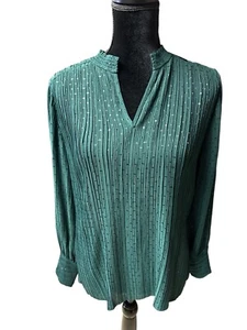 Túnica Top Top Túnica Embellecida Verde Chartruese Semi Transparente Talla EE. UU. Talla 10 Nueva con Etiquetas - Imagen 1 de 7