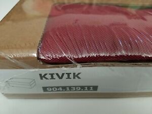  IKEA KIVIK SLIPCOVER for footstool/Ottoman with storage, Orrsta Red 904.139.11