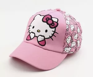 Niñas Niños ROSA SANRIO HELLO GATITO Bordado Béisbol GORRA GORRA Ajustable ¡NUEVO!¡! - Imagen 1 de 4
