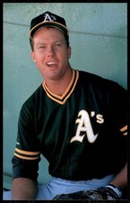 1989 Barry Colla Oakland Athletics Mark McGwire Postcard #3
