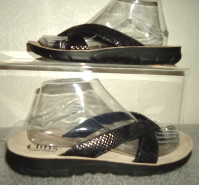 #D Cliffs by White Mountain Women's Best of Sandals BLACK Thong Flip Flop US 8 M — 第 1/4 张图片