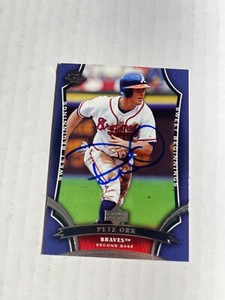 Atlanta Braves PETE ORR Signed Card