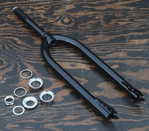 Black CWC Bike Tube FORK 1" Headset Vintage Roadmaster Hawthorne Tank Bicycle - Picture 1 of 12