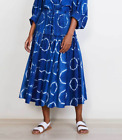 Apiece Apart Shibori Dulca Skirt XL 12 Women Casual Tie Dye Flare Midi NEW 34148
