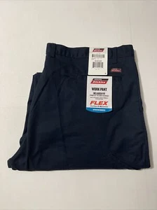 Dickies Herren Arbeitshose Relaxed Fit Gerades Bein Flatfront Marineblau 44X30 - Bild 1 von 1