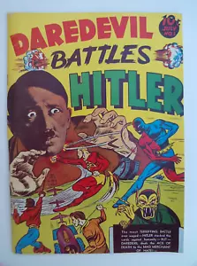 DE COLECCIÓN 1973 REIMPRESIÓN DAREDEVIL BATTLES HITLER FLASHBACK CÓMIC PRIMER NÚMERO #1 - Imagen 1 de 10