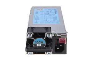 PSU HPE G9 500W 100-240V AC 50/60MHz 80+ Platinum 723595-201 - Afbeelding 1 van 3