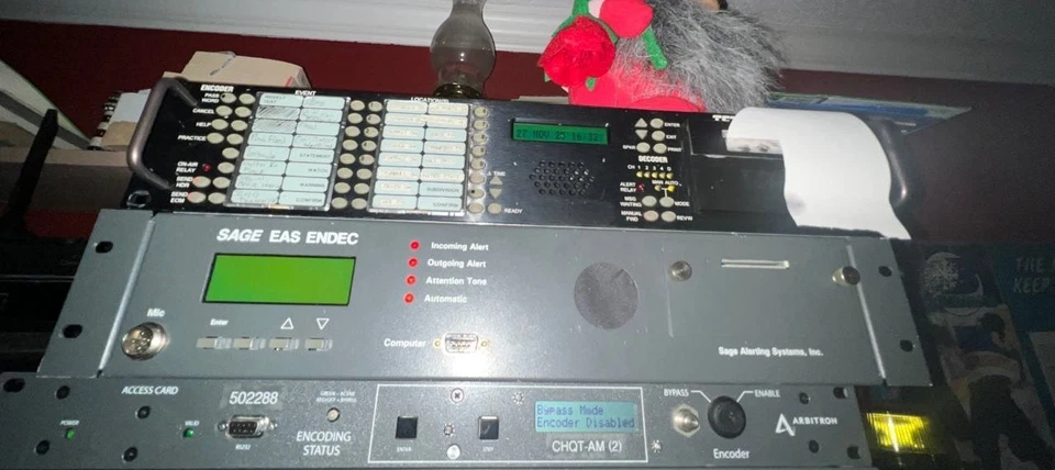 Codificador/decodificador de sistema de alerta de emergencia TFT EAS 911 con impresora térmica Foto 1 de 3