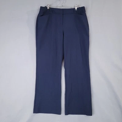Pantalones Alfani para mujer azul marino talla 12 elásticos pierna recta Foto 1 de 4