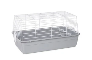 Gray Small Animal Tubby Cage | 23.5 in, Easy Access, Interior Hay Separator - Picture 1 of 2