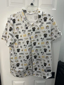 2024 San Diego Padres 619 Aloha Shirt Size Adult Medium SGA By Jack In The Box - Picture 1 of 4