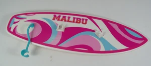 TABLA DE SURF ROSA AZUL MALIBU SURFISTA MODA MUÑECA PLAYA ACCESORIO - Imagen 1 de 6