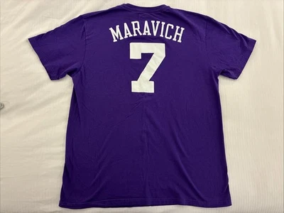 Pistol Pete Maravich T-shirt Jersey New Orleans Jazz Large Adidas Utah - Image 1 of 4