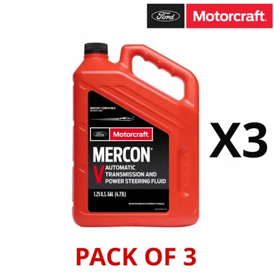 SALE🔥 Motorcraft MerconV AT and Power Steering Fluid; 5 QT XT55Q3M - Pack of 3 Foto 1 de 4