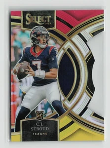 2023 Panini Select C.J. Stroud Redd Yellow Prizm Die Cut #183 Houston Texans - Bild 1 von 2