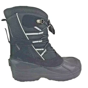 Magellan Outdoor Boys Hiking Boots Black Lace Up Lightweight Insulate 3580270 3 - Picture 1 of 12