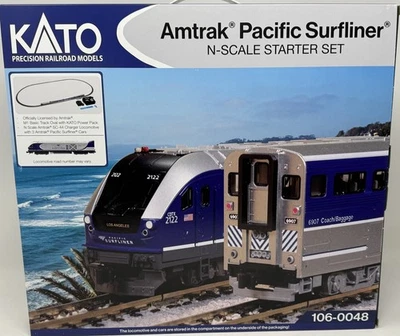 N Kato 106-0048 SC-44 Pacid=fic Surfliner 初学者套装 新版本 — 第 1/3 张图片