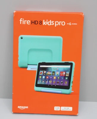 Amazon Fire HD 8 Kids Pro 12 Generation 8-Zoll-HD-Display 3GB + 32GB Blaugrün - Bild 1 von 3