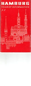 Amburgo Germania Informazioni Turistiche A-Z 1964 Libretto Turismo Vintage - Foto 1 di 2