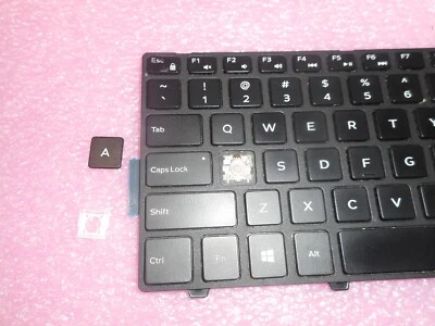 SINGLE KEY CAP+PLASTIC CLIP FOR INSPIRON 15 5559 FROM B02 G7P48 AEAM9U01110 - Image 1 of 2