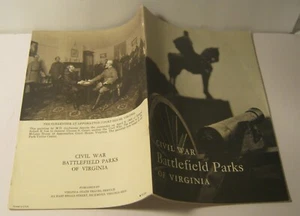 CIVIL WAR Battlefield Parks of VIRGINIA Virginia State Travel Service c1973 - Imagen 1 de 1