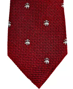 $79.50 NEW Brooks Brothers Current Silk Tie Embroidered Multi Lamb Logo ENGLAND - Picture 1 of 7