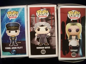 Funko Pop! Movies Valerian COMM. ARUN FILITT Psycho NORMAN BATES Chucky TIFFANY - Picture 1 of 2