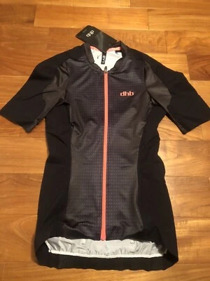 DHB Aeron Lab Raceline Women’s Short Sleeve Jersey in Black/Coral Size 8 - Image 1 of 4