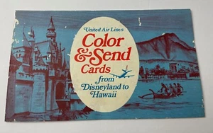 United Airlines Disneyland 1971 color y envío folleto postal - Imagen 1 de 9