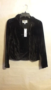 BB Dakota Damen Gr. S Samt Jacke/Mantel in schwarz Whimsigoth Fairy Grunge Moto - Bild 1 von 9