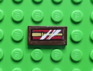 LEGO Harry Potter Tile HP Decorated 1x2 Dark Brown Gold Wand Sticker set 10217 - Picture 1 of 1