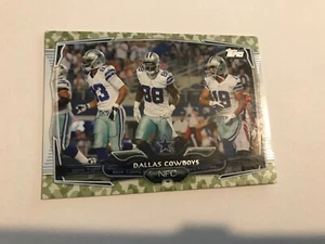 2014 Topps DALLAS COWBOYS #271 variante mimetica 224/399; team leader numerati - Foto 1 di 5