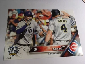 2016 Topps Update Jumbo 5x7 Kris Bryant Cubs US294 AS #’d 06/49 - Picture 1 of 1