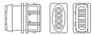 Lambda Sensor For VOLVO S40 I V40 Estate 1995-2004 30814907 MAGNETI MARELLI