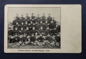 RARE Post Card 1906 Carlisle Indians Football Team - Picture 1 of 2
