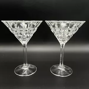Set 2 Bicchieri Martini Waterford Marquis Cristallo Quadrata - Foto 1 di 9