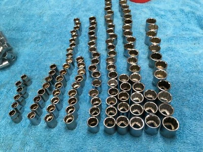 Craftsman 3/8 drive 12pt Shallow “EE” Series METRIC Sockets 9-19mm Choose - USA - Image 1 of 4