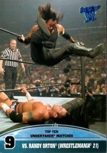 2013 Topps Best of WWE Top 10 Undertaker Matches #9 Randy Orton WrestleMania 21 - Picture 1 of 2