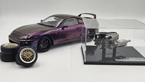 WHELART 1/18 Toyota Supra A80 Full-open type Midnight Purple Diecast Model Car - Picture 1 of 11