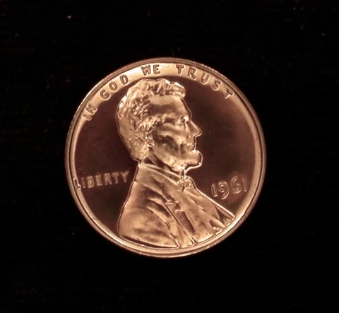 1961 1c HIGH GRADE CAMEO PROOF !!!!! BEAUTIFUL 2-SIDED FROST !!!!! Cover