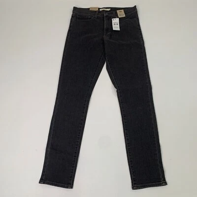 Pantalones de mezclilla para mujer Levi's talla 8 elásticos 311 ajustados con forma negros W29 L30 Foto 1 de 4