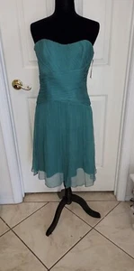 Stunning Formal Dress 100% Silk Cocktail, Prom, Evening dress by Amsale NEW Tag - Picture 1 of 4