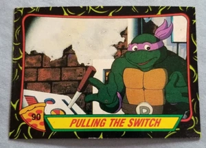 1989 Topps Teenage Mutant Ninja Turtles Trading Card #90 Pulling the Switch - Picture 1 of 2